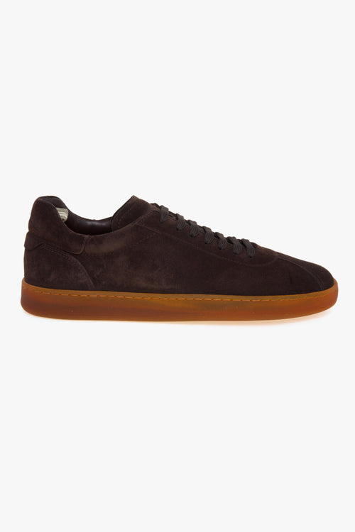Sneaker Halo in camoscio con suola in lattice naturale