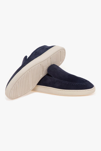 Mocassino Herbie in camoscio con profili intrecciati - 4