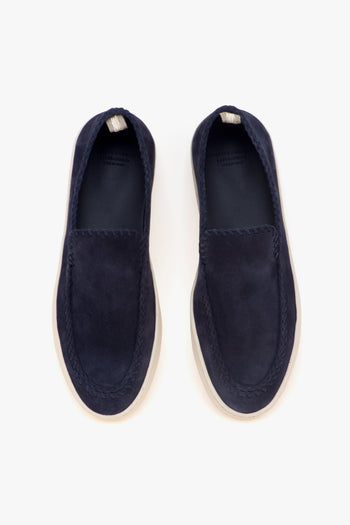 Mocassino Herbie in camoscio con profili intrecciati - 5