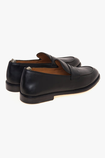 Mocassino penny Opera in nappa con suola in cuoio - 3