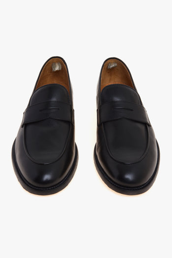 Mocassino penny Opera in nappa con suola in cuoio - 5