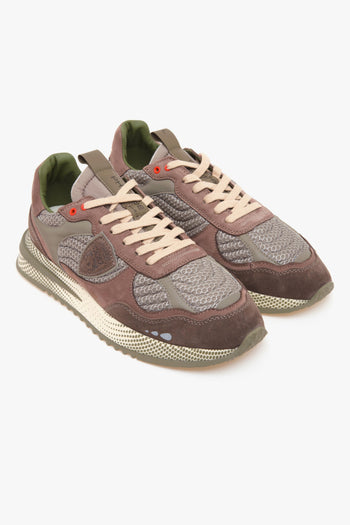 Sneaker Olimpique Running in pelle e tessuto - 2