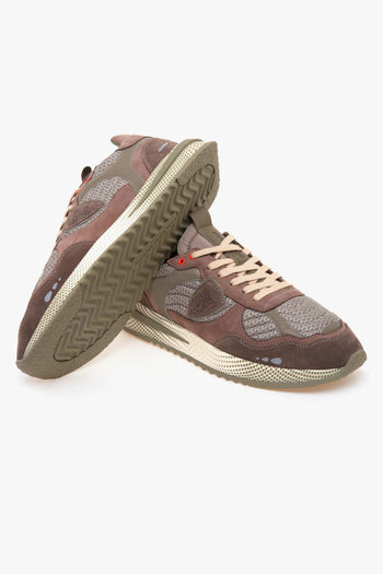 Sneaker Olimpique Running in pelle e tessuto - 4