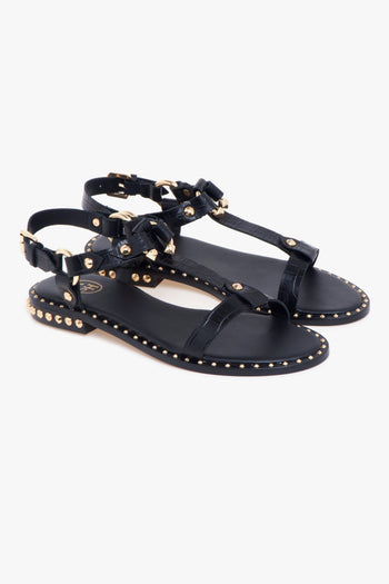 Sandalo basso Patsy in pelle stampa cocco con borchie - 2