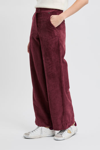 Pantalone a palazzo in velluto a costine - 2