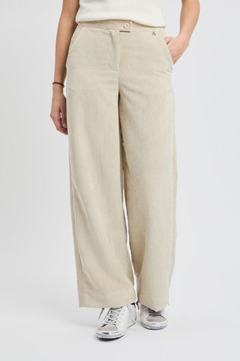 Pantalone a palazzo in velluto a costine - 2