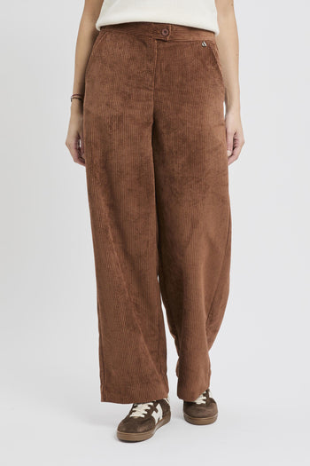 Pantalone a palazzo in velluto a costine - 2