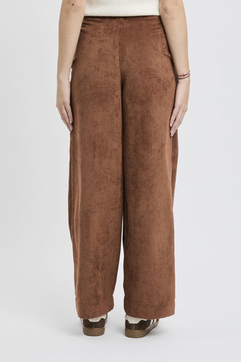Pantalone a palazzo in velluto a costine - 6