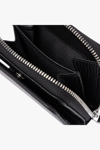 Portafoglio compatto in pelle - 5