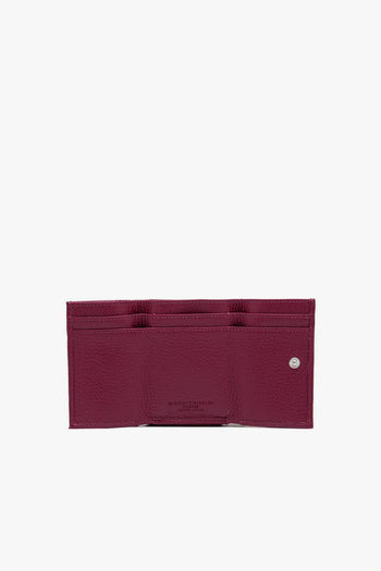 Mini portafoglio in pelle martellata - 5