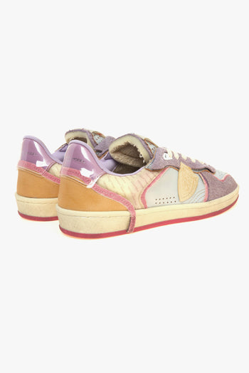 Sneaker Pgal special edition in camoscio e pelle con inserti plexy ARGENTO - LILLA - 3
