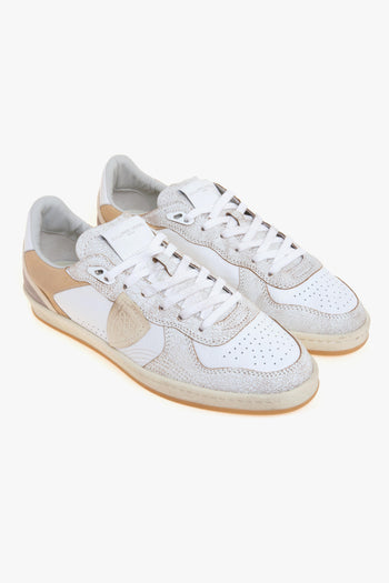 Sneaker basket Pgal in pelle con inserti in cracklè - 2