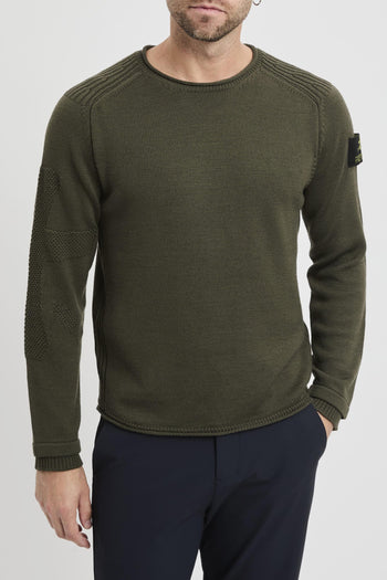 Maglia a girocollo in lana con logo ricamato - 2