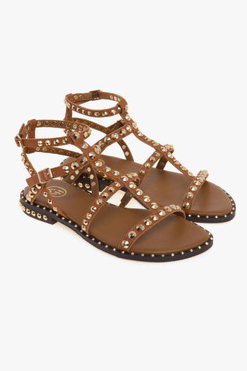 Sandalo flat Precious in pelle con borchie - 2