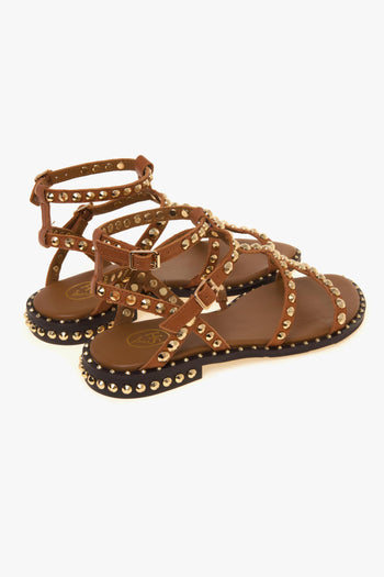 Sandalo flat Precious in pelle con borchie - 3