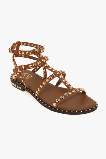 Sandalo flat Precious in pelle con borchie - 4