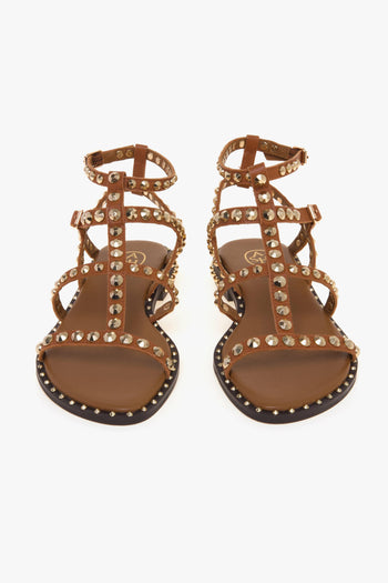 Sandalo flat Precious in pelle con borchie - 5