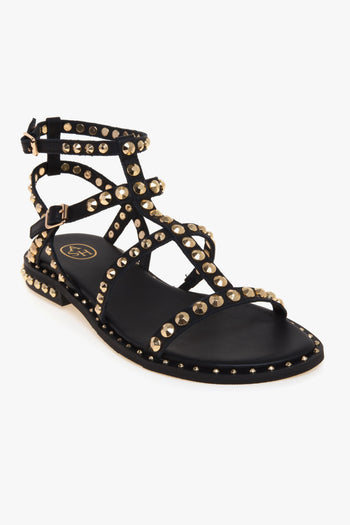 Sandalo flat Precious in pelle con borchie - 4