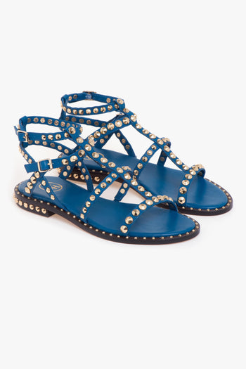 Sandalo in pelle con borchie - 2