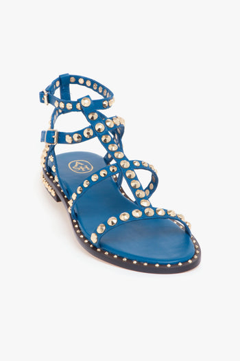 Sandalo in pelle con borchie - 4