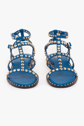 Sandalo in pelle con borchie - 5