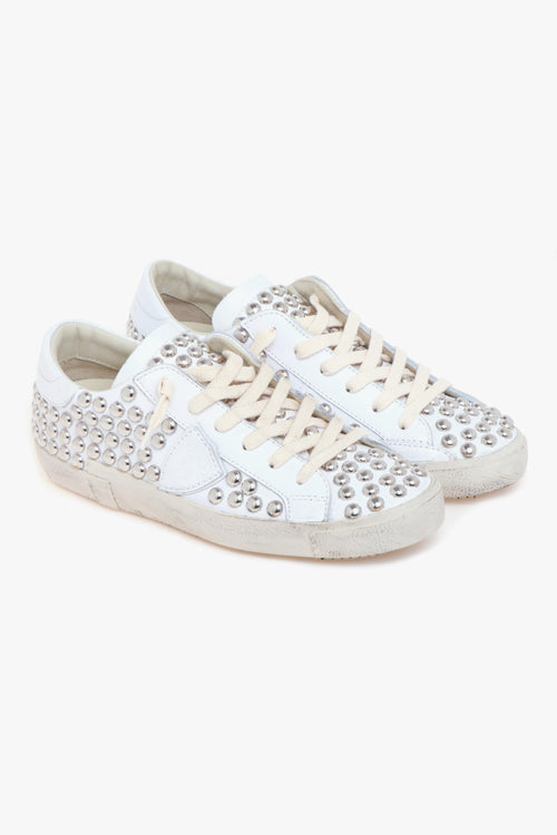 Sneaker Prsx in pelle con borchie stondate - 2