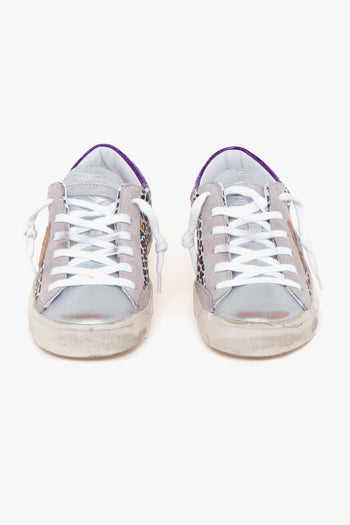 Sneaker Prsx in pelle laminata con lato maculato - 5