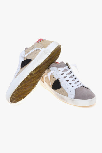 Sneaker Prsx in pelle forata e camoscio - 4