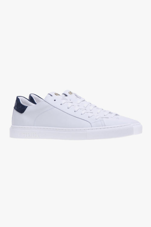 Sneaker in pelle con talloncino stampa cocco - 2