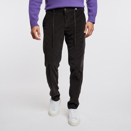 Pantalone chino in velluto costa fine - 1