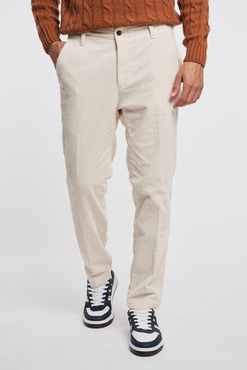 Pantalone chino carrot fit in cotone 500 righe - 3