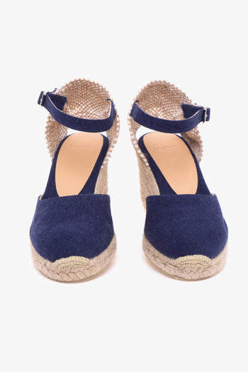 Espadrillas Carol/6 in canvas con zeppa 70 mm - 5