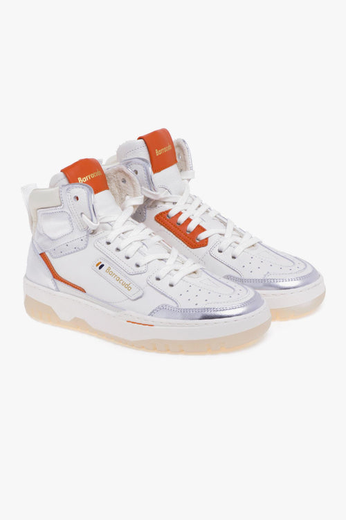 Sneaker alta 'Earving' in pelle e camoscio - 2