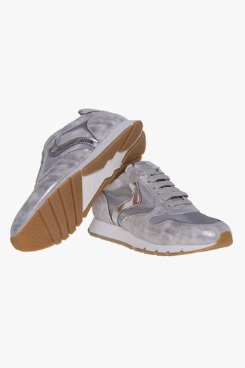 Sneaker running in camoscio e tessuto - 4