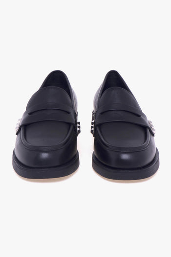 Mocassino in pelle con borchie - 5