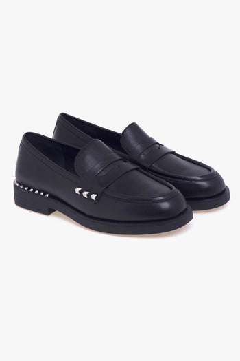 Mocassino in pelle con borchie - 2