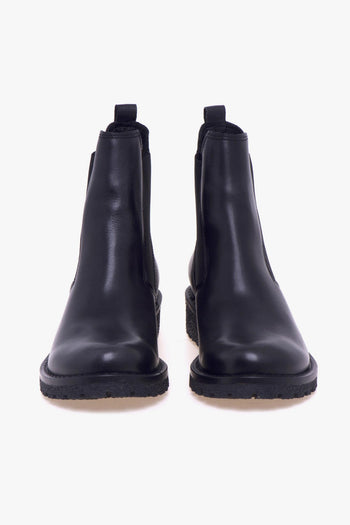 Chelsea boot in pelle effetto vintage con suola in gomma - 5