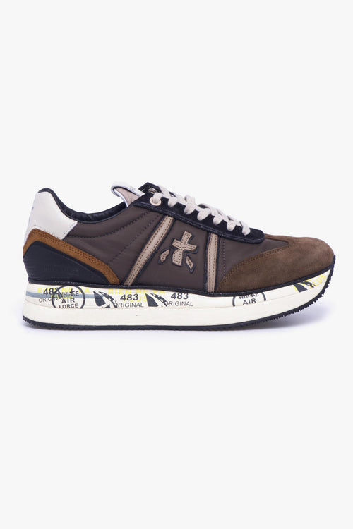 Sneaker Conny in camoscio e tessuto