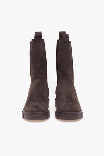Chelsea boot in nabuck con gambale alto - 5