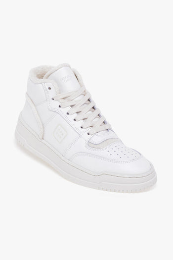 Sneaker basket alta in pelle - 4