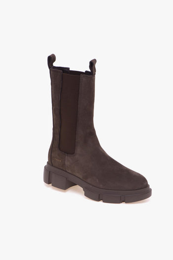 Chelsea boot in nabuck con gambale alto - 4