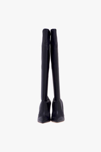 Stivale con gambale stretch e tacco 105 mm. - 5