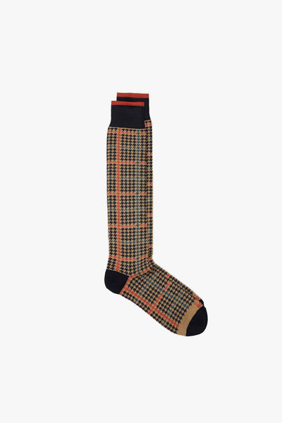 Calze lunghe con fantasia Tweed