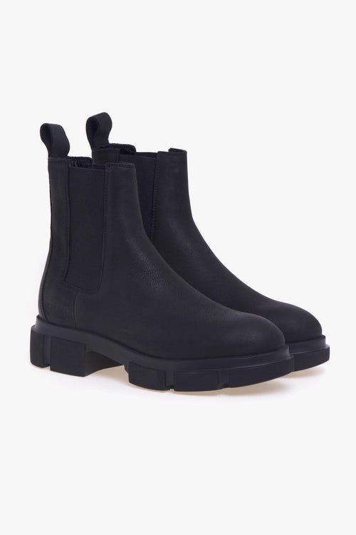 Chelsea boot in nabuck ingrassato con suola in gomma - 2