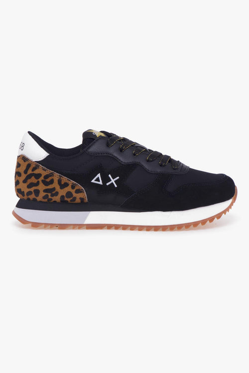 Sneaker Stargirl Animal in camoscio e tessuto con inserto in cavallino