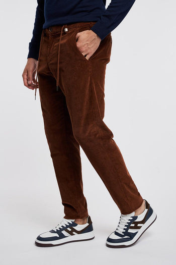 Pantalone chino in velluto costa fine - 4