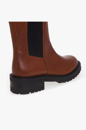 Chelsea boot in pelle con gambale a 3/4 - 4