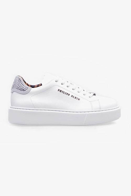 Lo-Top Sneakers leather con strass