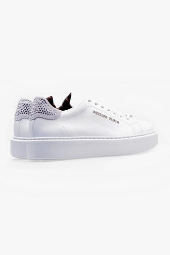 Lo-Top Sneakers leather con strass - 3