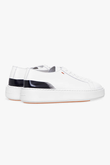 Sneaker "Cleanic" in pelle con dettaglio dipinto - 3